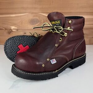 Carolina 6" Domestic Broad Toe External MetGuard Boots EH 508 Men's Size 7 D